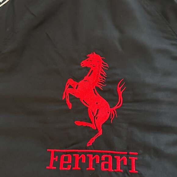 Ferrari F1 Racing Jacket Black – Vintage Embroidered Bomber - Picture 7 of 7